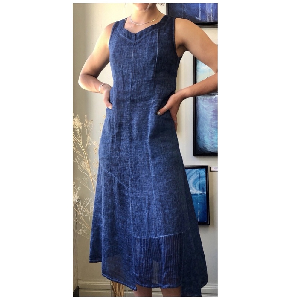 Linen midi dress✨